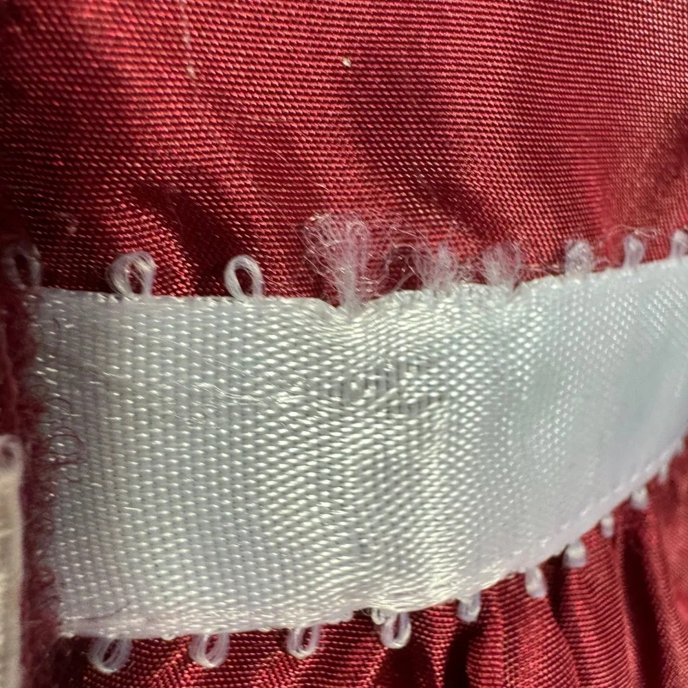 Pleasant Company American Girl Samantha Cranberry Christmas Dress Ribbon Tights - Picture 7 of 11